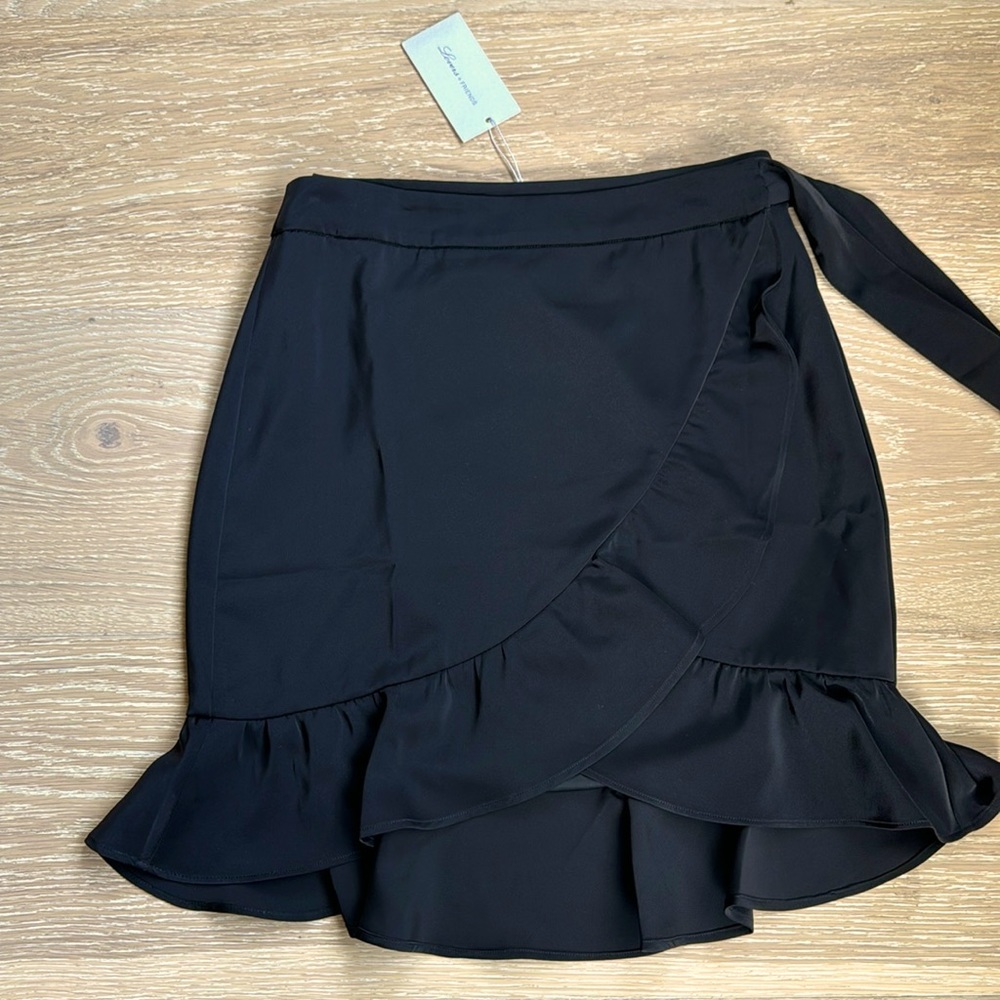 Lovers and Friends shiny black skirt new with tags